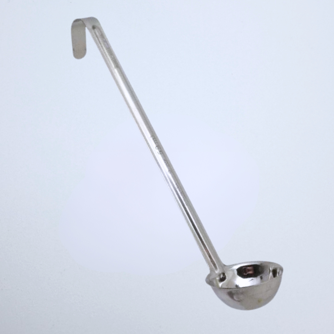 10" Long Handle Dipper | 2 oz, Round Bottom, Stainless Steel