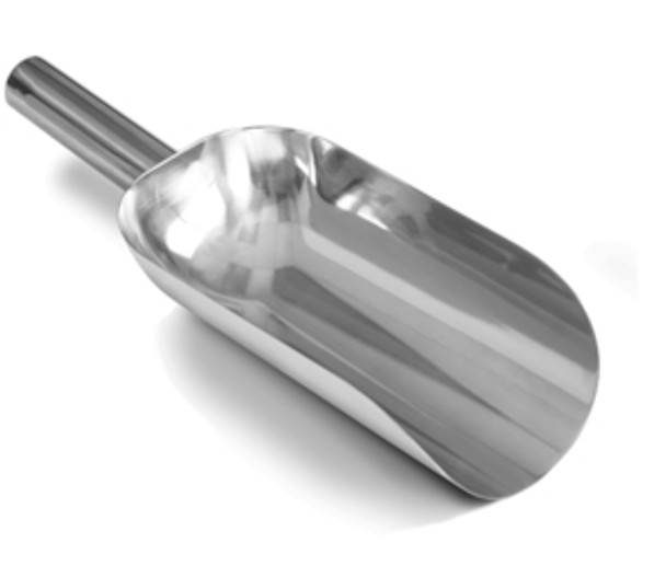 2 qt Round Bottom Scoop | Round Back, Stainless Steel
